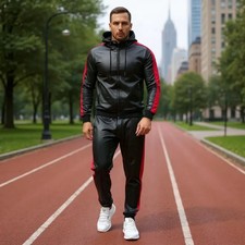 Set tuta uomo in pelle |