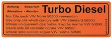 Adesivo "TURBO DIESEL"