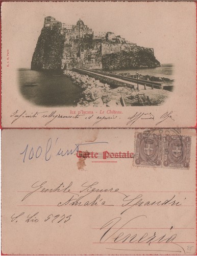 Cartolina ile ischia le - ile,
