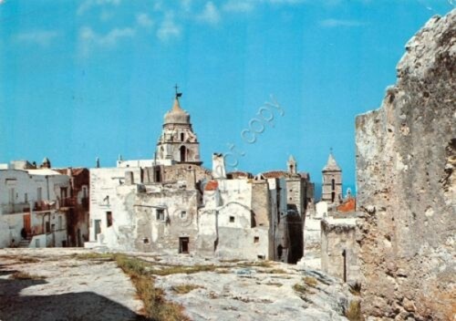 Cartolina vieste città - vieste,