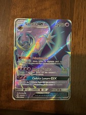 CARTE POKEMON LUNALA GX SOLE E