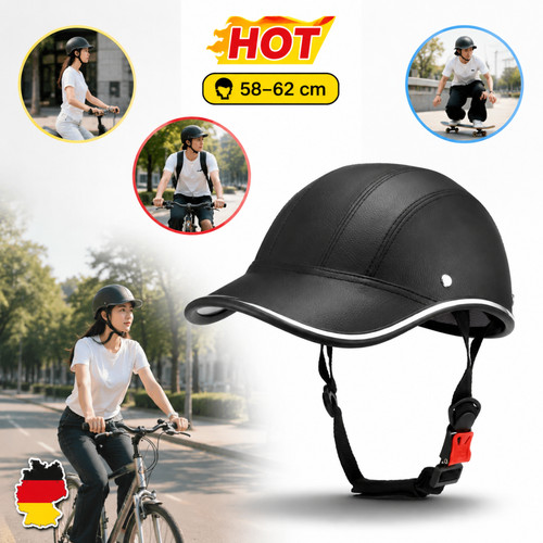 Casco mezza guscio pelle - mezza,