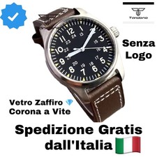 TANDORIO PILOT FIELD WATCH NO LOGO Miyota 8215 AUTOMATICO SUB 200M 39MM ZAFFIRO