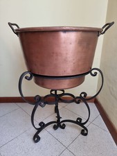 Paiolo o pentolone in rame di grandi dimensioni
