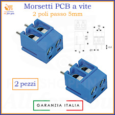 Morsetti per circuito stampato a vite da pcb scheda elettronica 2 poli passo 5