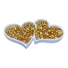 PORTA CONFETTI 2 CUORI IN POLISTIROLO CONTENITORE VASSOIO 35 X 25 CM.