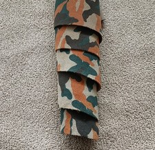 VERA PELLE SCAMOSCIATA STAMPA CAMUFLAGE MIMETICO PELLETTERIA HOBBY PORTATABACCO