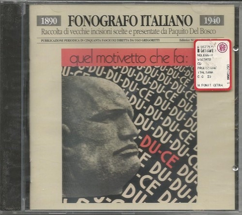 Fonografo italiano raro cd - italiano,