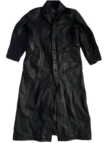 Giacca lunga pelle vintage