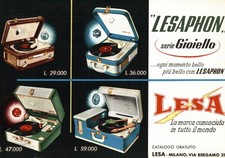 Giradischi "LESA" - Pubblicitaria - Giro d'Italia Courmayeur / Milano - PU396b