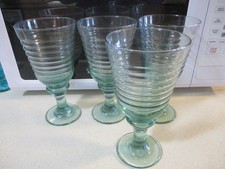 Set 4 calici acqua verde