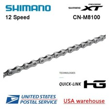 Catena Shimano XT CN-M8100 12 velocità 124 maglie con collegamento rapido MTB/eBike OE