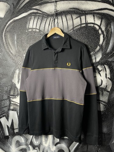 Fred perry casual nero rugby - perry,