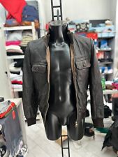 Zara Youth Giacca In Pelle Uomo Man TgM Marrone LLV983