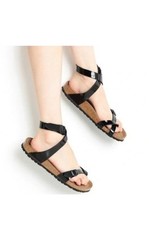 Sandali Birkenstock Yara donna EU 37, US 6-6,5 vernice cinturino Birko-Flor neri