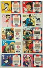Schede Telefoniche Ricaricard Tim Vintage Betty Boop Mandrake Flash Gordon Popey