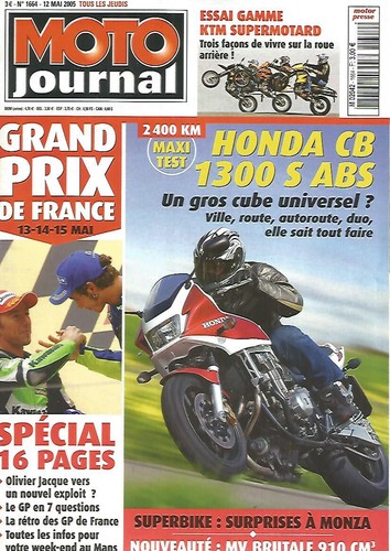 Moto journal 1664 honda cb - journal, n°1664