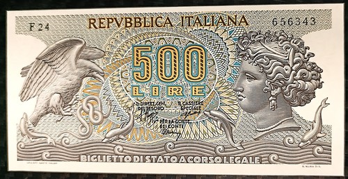 500 lire aretusa f24 decreto - lire,