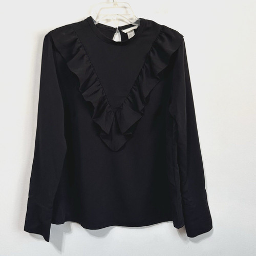 Top popover nero - h&m, ruffle