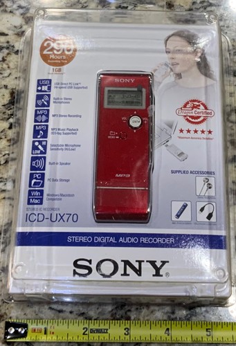 Sony icd ux70 stereo digital - icd-ux70,