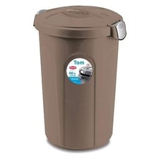 Stefanplast Bidone (46Lt) con coperchio a Clip TOM Tortora 70526