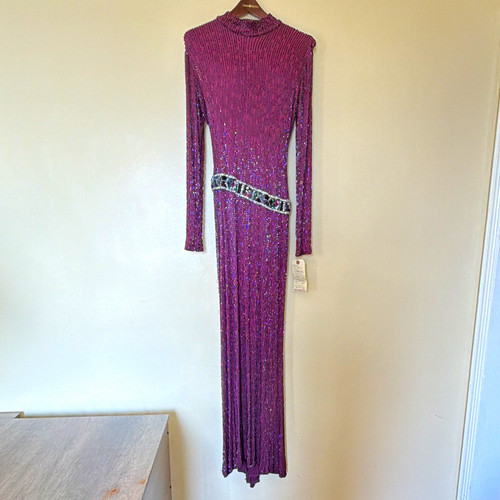 Maxi abito vintage viola