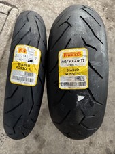OFFERTA COPPIA GOMME NUOVE 190/50-17 120/70-17 PIRELLI DIABLO ROSSO II DOT 21/25