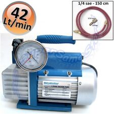 Pompa per il vuoto monostadio 42 Lt con frusta e raccordo