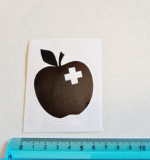 Adesivo mela black - mela, apple