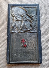 Placca Targa Lorioli Giornata 2 Due Croci Lotta TBC Tubercolosi Anti Tubercolare