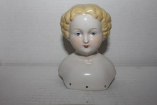 Scheibe Alsbach: Busto di bambina in porcellana per bambole. Original Box