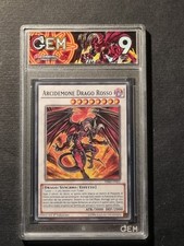 YUGIOH! - ARCIDEMONE DRAGO ROSSO - HSRD IT023 - GRADED CARD 9 -NO PSA - ITALIANO