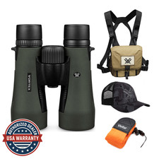 Vortex 12x50 Diamondback HD Roof Prism Binoculars w/Glasspak & Vortex Hat