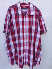Arizona Camicia Uomo a Quadri, Rosso,Bianco,Blu, Taglia 4-5XL