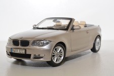 BMW SERIE 1 120i E88 CABRIO CASHMERE ARGENTO METALLIZZATO 1:18 KYOSHO CONCESSIONARIO MOLTO RARO