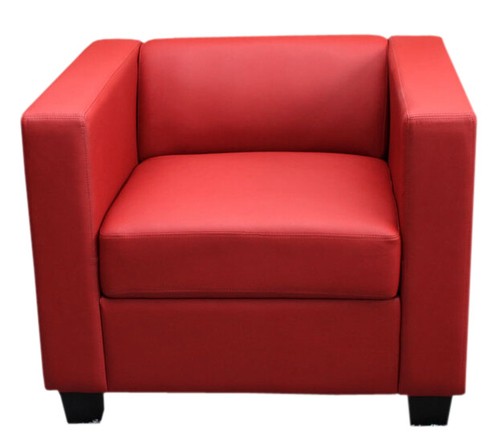 Poltrona lille ecopelle rosso - ecopelle,,