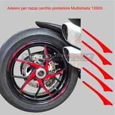 Decalcomanie per razze ruota posteriore Ducati Multistrada 1260S "V996"