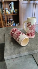 Coppia Boccali Birra / Steins Vintage Olandesi (Originali) - Ceramica "Nuovi"