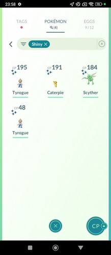 Shiny tyrogue scyther - shiny,