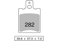 Cp pastiglie freno anteriori sinterizzate BENELLI 125 2T-2 CSE 1976-1978 TROFEO