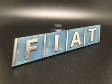 FIAT 127MM LOGO SIGLA EMBLEMA FREGIO STEMMA SCRITTA TARGHETTA BADGE TARGA PLACCA