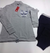Pigiama donna 100% Cotone in Felpa Sweet Years Misure:M-L-XL.Col.Grigio.A503