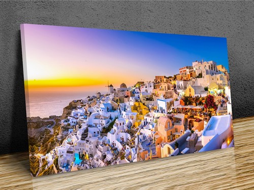 Santorini panorama stampa - santorini,