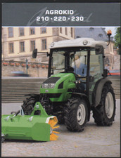 Deutz-Fahr "AGROKID" 210, 220, 230 foglio brochure trattore