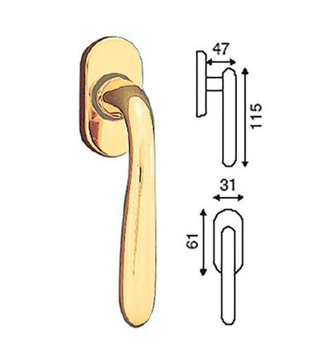 Maniglia per finestra cotalli - maniglia,