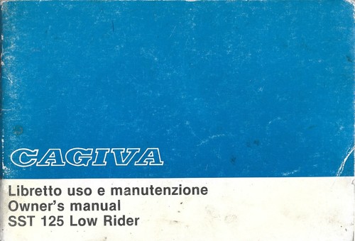 Cagiva uso e manutenzione - uso,