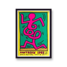 Poster Keith Haring 1983 Montreux Jazz Festival