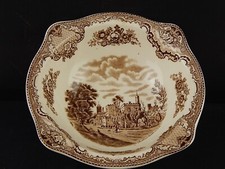  JOHNSON BROS OLD BRITAIN CASTLE CIOTOLA INSALATIERA SEMI PORCELLANA MARRONE