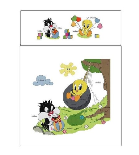 Schema punto croce - , gatto