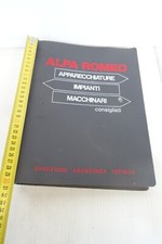 manuale Alfa Romeo apparecchiature impianti macchinari per officine 1980